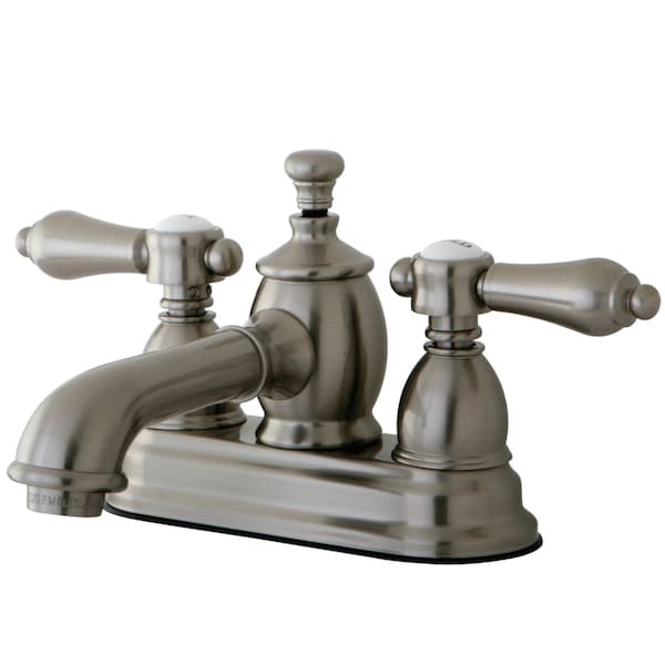 KS7008BAL 4" Centerset Bathroom Faucet, Brushed Nickel